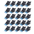 thumbnail image 2 of 25 piezas Interruptor selector de perilla con autobloqueo de 2 velocidades con luz 16 mm cuadrado 12 V BEMLA1611XD/21F (verde), 2 of 9