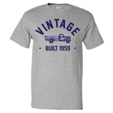 60th Birthday Present For Mom 60th Birthday Gift T shirt 60 Years Old Present 1959 Truck Tee Gift ()