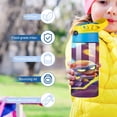 thumbnail image 5 of Brawl Stars Fan Art Leon water bottle with straw stainless steel water bottle school essential with hook press water bottle 350ml, 5 of 5