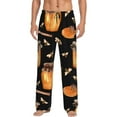 thumbnail image 2 of Lsque Bee and Honey Print Men's Pajama Pants, Lounge Pant - Comfortable Home Wear,Elastic Waistband, Stylish Design-Small, 2 of 9