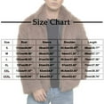 thumbnail image 3 of Yangnuo Mens Fashion Trendy Warm Furry Cardigan Jackets Mens Warm Faux Furry Coat Jacket Winter Turn Down Collar Outerwear, 3 of 6
