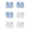 #06-Light Blue1, variant on 6 Pairs Baby Mittens No Scratch Mittens Mittens Elastic Wrist Gloves for 0-12 Months Baby Boys Girls
