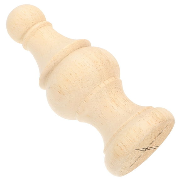 FUEENIRVA 1Pcs Unfinished Wooden Finials for Curtain Rods Flagpoles Diy Projects Home Decor Enthusiasts