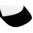thumbnail image 5 of Two tone contrast poly foam mesh back trucker cap (White/Black), 5 of 5