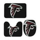 thumbnail image 4 of Juego de alfombras de baño de 3 piezas del equipo Atlanta Alfombra antideslizante para baño de 24 x 16 pulgadas, 4 of 7