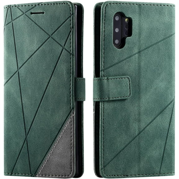 Comfortable Skin-Friendly PU TPU Flip Wallet Phone case for Samsung Galaxy A12 A22 A32 A52 S A72 A82 4G 5G Protective Cover Unique Full wrap-Around Anti-Drop Bumper(Green,A82 5G)
