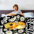 thumbnail image 6 of Just a Girl Who Loves Ducks Blanket Gifts for Lovers Girls Women Warm Soft Throw Cozy Blankets for Bed Couch Gift for Birthday Graduation 40"x50" for Kids, 6 of 6