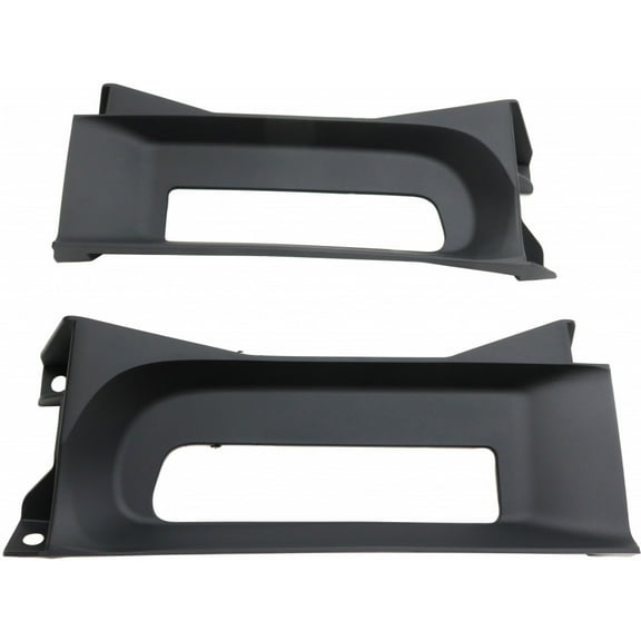 For Ram 1500 2013 14 15 2016 Tow Hook Bezel Driver and Passenger Side | Pair | Textured Finish | Polypropylene Plastic | Replacement For CH1037113 | 191275185025, 68196982AA