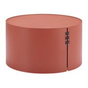 Bayu Coffee Table Brown Coffee Table, Modern Style, Powder Coated Aluminum round shape tabletop, Aluminum, Outdoor Living