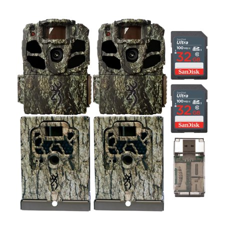 Browning Dark Ops Extreme Trail Camera w/SD Cards, Security Box Bundle (2-Pack)