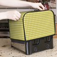 thumbnail image 7 of Goofa Yellow Checkboard Print Toaster Cover 2 Slice, Two Slice Bread Machine Cover Quilted Toaster Covers Bread Maker Cover Kitchen Appliance Cover, 7 of 7
