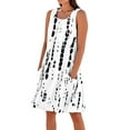 thumbnail image 2 of SAATLERI Vacation Dresses for Women 2025 Loose Casual Sleeveless Sundresses for Women 2025 Floral Crew Neck Beach Tank Dress with Pockets, 2 of 5