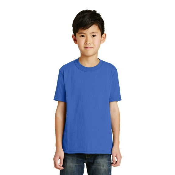 Port & Company Youth Core Blend Tee-XL (Royal)