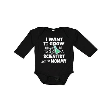 

Inktastic I Want To Grow up To Be a Scientist Like My Mommy Boys or Girls Long Sleeve Baby Bodysuit
