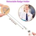 thumbnail image 4 of LAICAIW Retractable Badge Holder Reel with Alligator Clip, Rainbow, 3 Pack, 4 of 5