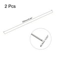 thumbnail image 2 of Uxcell 0.8mm x 0.1mm x 250mm 304 Stainless Steel Capillary Tube for Industry, 2Pack, 2 of 6