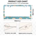 thumbnail image 3 of 2Pcs License Plate Frames Easter Bunny Universal Aluminum License Plate Holder Cover Rust-Proof Car Tag Frame with Screw Caps Home Decor, 3 of 7