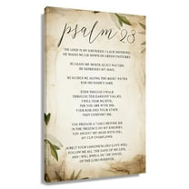 Bible Verse Psalm 23 Wall Art Print For Bedroom Decorative Canvas Artwork Paintings Modern House Decorations Framed 12×18 in