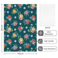 thumbnail image 2 of 2 Pcs Pioneer Flower Floral Print Pattern Kitchen Towels, Funny Microfiber Dish Towel Set, 18" X 26" Tea Towels, 2 of 6