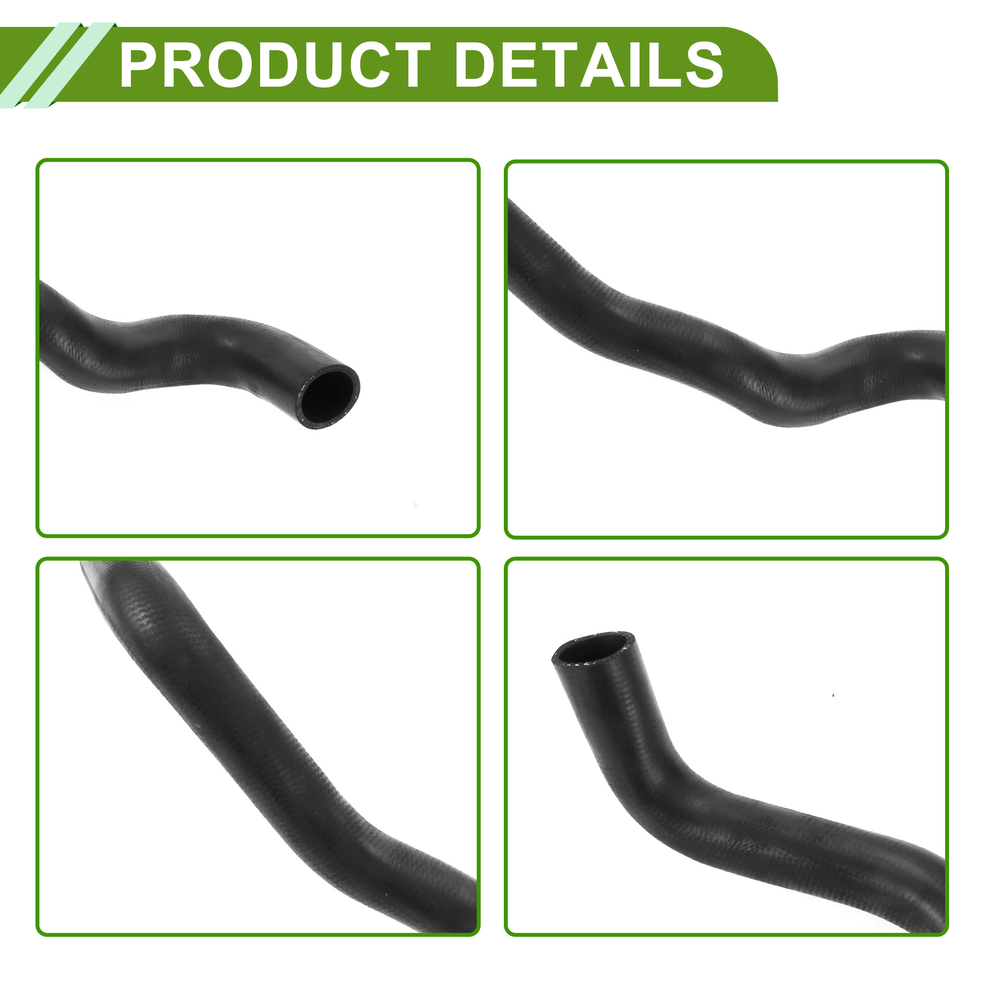 Unique Bargains Radiator Coolant Hose For Toyota Highlander 3.5L 2008-2013 Black Rubber