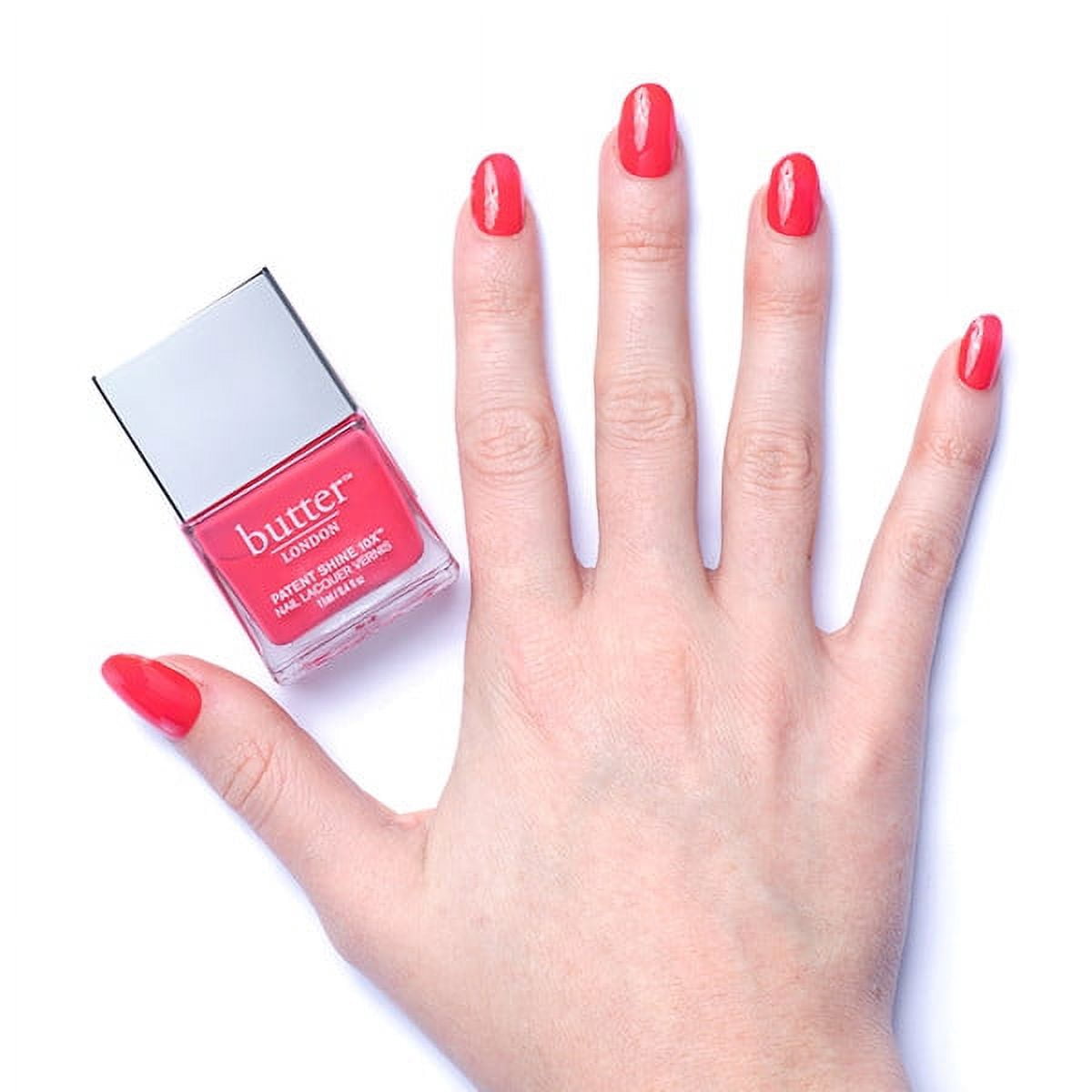 Butter London Patent Shine 10X Nail Lacquer, Flusher Blusher, 0.4 Fl Oz