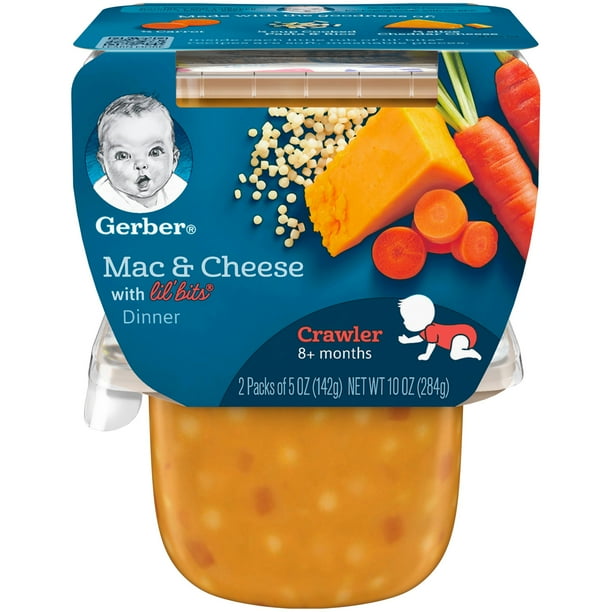 Gerber 3rd Foods Lil Bits Mac & Cheese Dinner Baby Food 5 oz. Tubs 2