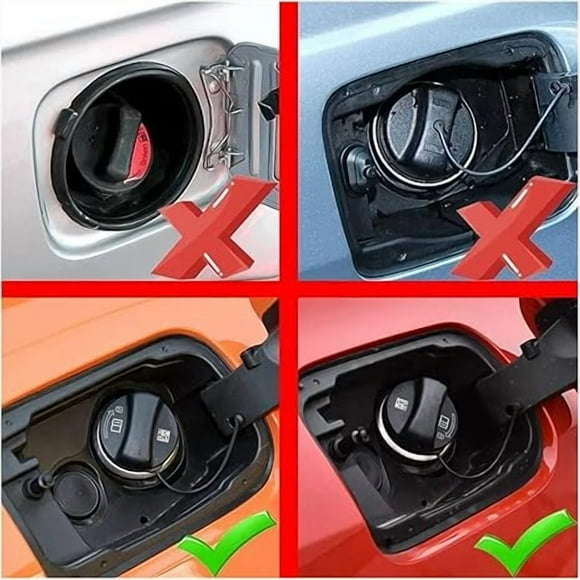 Carbon Fiber Fuel Tank Oil Filler Cover Cap Trim Fuel Tank Cap Cover Decorative Compatible For BMW 1 2 3 4 5 6 7 Series X1 X2 X3 X4 X5 X6(ForgedB)