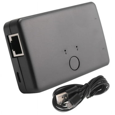 Mini 2 Port Rj45 Lan Hub Network Switch Box Computer Ethernet Internet Adapter Rj45 Splitter Switch