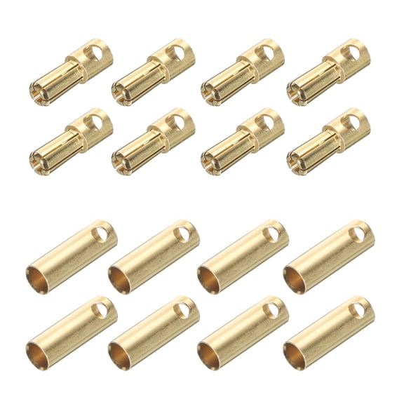 Uxcell 8 Pairs Banana Plugs Connector 5mm Male Female Banana Plug for Speaker Wire RC Battery