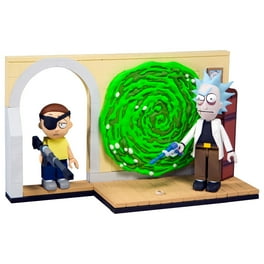 McFarlane Toys Rick Morty Figure Building Set Spaceship and Garage Construction Walmart