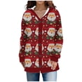 thumbnail image 2 of Cárdigan informal de punto con estampado navideño para mujer, chaqueta con botones y abrigo para mujer, 2 of 6