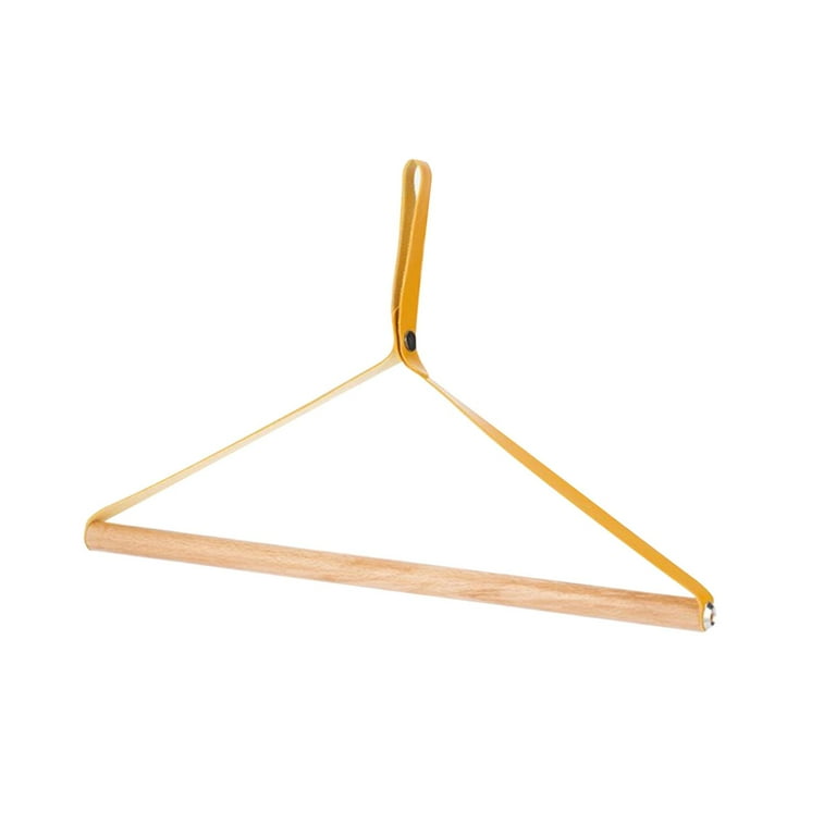 kowaku PU Leather Clothes Hanger Camping Towel Rack Shelf Stand Coat Hanger Wood Clothing Drying Rack for Laundry Room Travel Closet Walmart