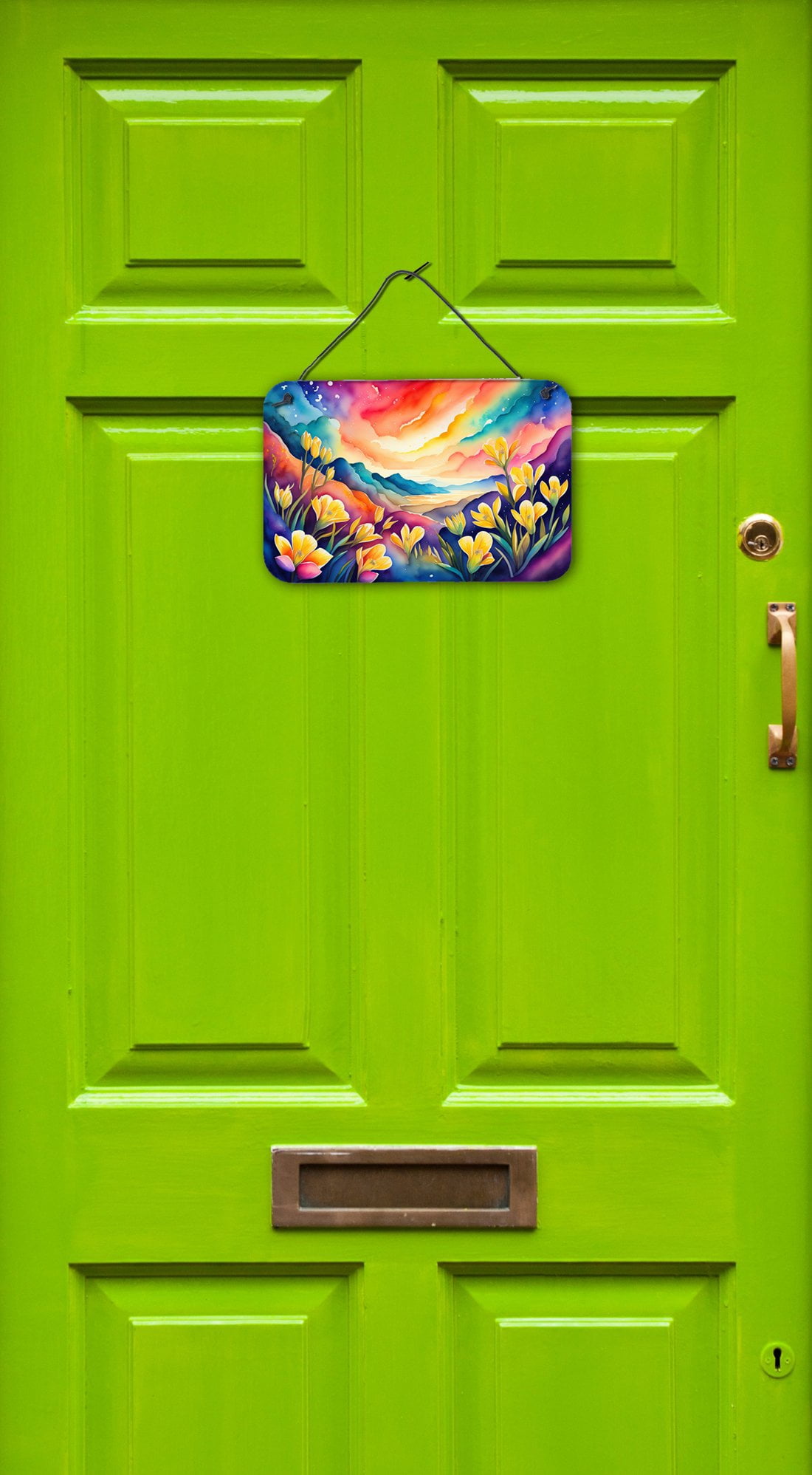 Freesia in Color Wall or Door Hanging Prints 8 in x 12 in
