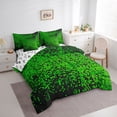 thumbnail image 3 of Castle Fairy Pixelated Blocks Miners Bedding Comforter Set,Futuristic King Bedding Sets, 3 of 8