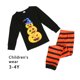 thumbnail image 1 of Sonducket Camisa estampada a rayas de Halloween, pantalones superiores, ropa para padres y niños para el hogar, hombres XL conjuntos de ropa 3-4 años, 1 of 6