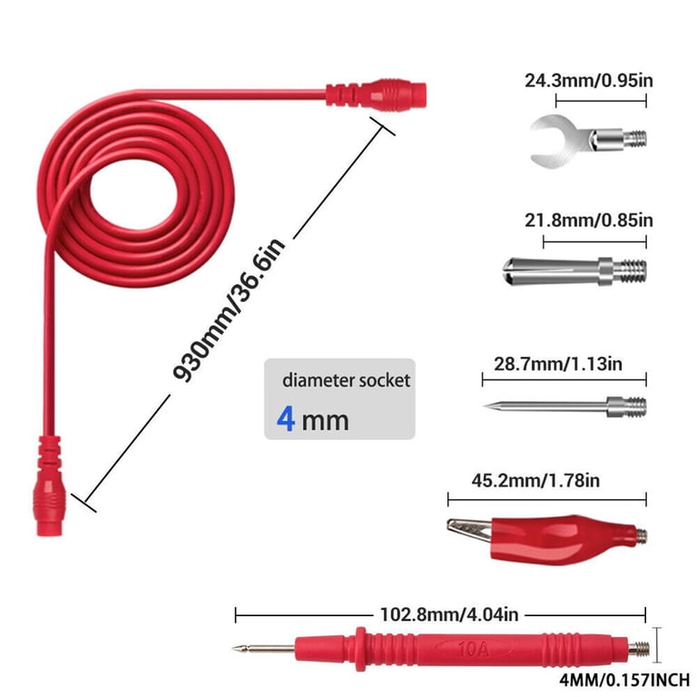 Bionso 25-Piece Multimeter Leads Kit, Professional And Upgraded Test