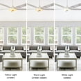 thumbnail image 4 of CARRO Stellan 52-inch Indoor/Outdoor Smart Ceiling Fan, Dimmable LED Light Kit & Remote, Works with Alexa/Google Home/Siri White/Marble, 4 of 5