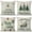 Christmas Trees-3, variant on Merry Christmas Believe Winter Christmas Trees Decorative Pillows Believe Winter Christmas Trees Couch Pillows 16"x16" Set Of 4, Rustic Linen Study Sofa Cushion Cover