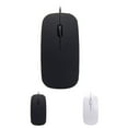 thumbnail image 4 of Wired Ultra-thin Mini Mouse Desktop Computer Laptop Matte Black White Cute Ergonomic Gaming Mouse, 4 of 9