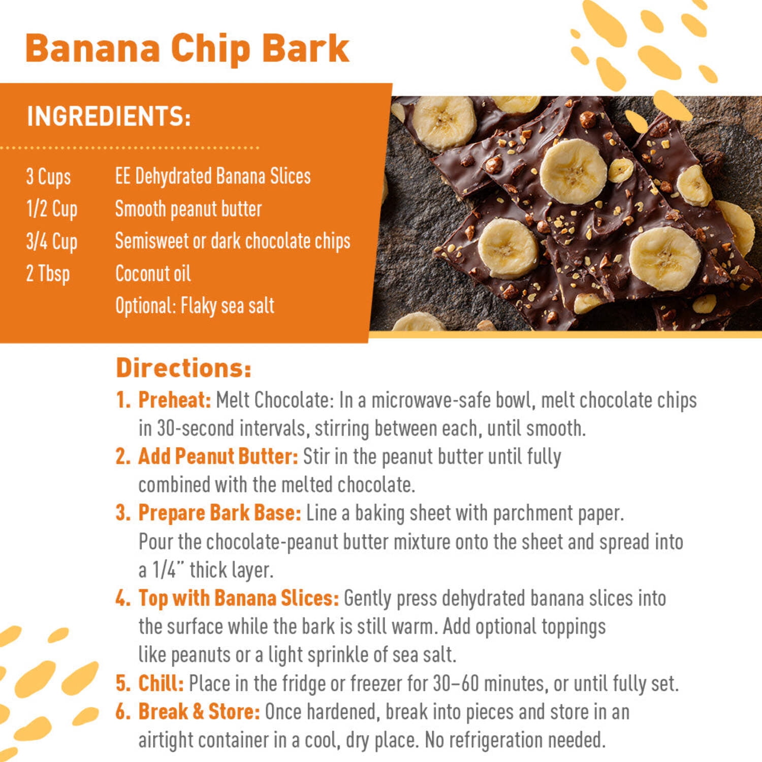 Emergency Essentials, Dehydrated Banana Slices, Emergency Food Supplies, 10-Year Shelf Life, 24 Servings