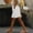 White, variant on Zedker Linen Shorts for Womens Casual Knee Length Bermuda Shorts with Hollow Side Summer Beach Lightweight Capri Pants Beige L