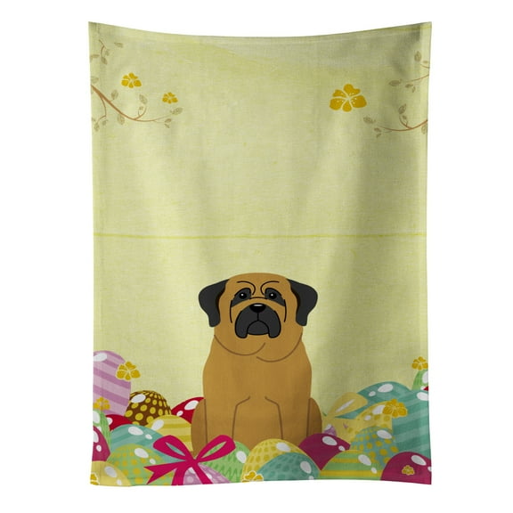 Carolines Treasures BB6018KTWL Easter Eggs Mastiff Kitchen Towel 15 X 28" multicolor