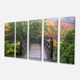 thumbnail image 2 of Wood Bridge at Japanese Garden In Fall - Bridge Canvas Art Print, 2 of 3