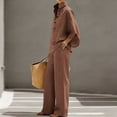 thumbnail image 6 of Purcolt 2 Piece Outfits for Women Summer Cotton Linen Matching Set V Neck Sleeveless Top Wide Leg Pants Casual Vacation Beach Travel Outfit, 6 of 9