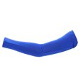 thumbnail image 3 of Mangas elásticas de protección solar para brazos, de color azul oscuro, talla L, con protección UV para deportes al aire libre, 3 of 8