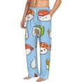 thumbnail image 6 of Logiee Kawaii Sushi Print Pajama Pants for Men,Men’s Pajama Bottoms,Mens PJ Pants with Pockets & Button Fly-3X-Large, 6 of 6