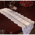 thumbnail image 4 of Crochet Table Runners Cotton Sofa Table Cover Lace Doilies Table Runner Dresser Scarf for Home Party Wedding Banquet Decoration, 4 of 6