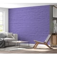 thumbnail image 6 of Tiptophomedecor Background & Patterns Wallpaper Wall Mural - Purple Painted Brick Wall, 6 of 8