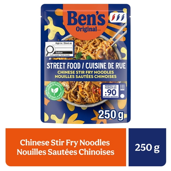 BEN'S ORIGINAL STREET FOOD Chinese Stir Fry Noodles Entrée for 1, 250 g
