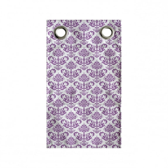 Victorian Hanging Pocket Organizer, Floral Lavender Color Bloom Blossoms Flowering Continuous Classy Design Print, Printed Polyester Storage Bag with Pockets, 9" x 27", Fuchsia